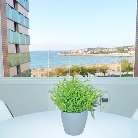 Apartamento San Lorenzo Playa. Vistas Al Mar. Gijón Dış mekan fotoğraf